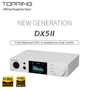 New TOPPING DX5 II Fully Balanced DAC&Headphone Amp Combo ES9039Q2M X2 10-band High-Precision PEQ BT 5.1 Support LDAC