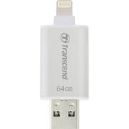 Transcend JetDrive Go 300 OTG Drive Lightning USB, 64 GB, Silver Silver 64 GB