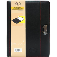 JB Portfolio, 3 Pockets with Phone Holder, A4, Black Black