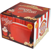 حرارة الخردل 'n' eat microwave maker مع مقاييس مدمجة كوب أدوات المطبخ حداثة حمراء ، حمراء