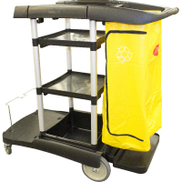 Jiwins Service Cart Garbage Bag, Polypropylene Vinyl, Black Yellow Black Yellow