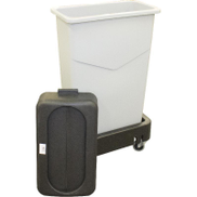 Jiwins Waste Bin with Swivel Cover, 20.00 l 4.40 gl , Plastic, Grey Grey