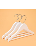 menofis White Wooden Children's And Baby Clothes Hanger Baby Hanger Clothes And Clothes Hanger 36 Pieces Of 1st Quality Hangers