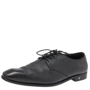 Balmain Black Leather Lace Up Derby Men