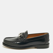 Gucci Black Leather Horsebit Loafers Men