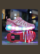Generic USB Charge Shinning Shoes Pink