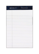 TOPS 4-Piece Docket Writing Tablet White Blue