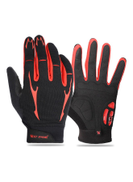 Generic Mountain Bike Full Finger Touch Screen Anti Skid Cycling Gel Palm Mittens Shock Absorbing Gloves XL 24x4x21.5cm