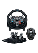 Logitech Driving Force Racing Wheel With Pedals And Gear Shifter Bundle