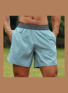 Generic Solid Shorts Light Blue