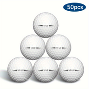  Caiton 50 Pack 2-ply Golf Balls - 332 Dimple Technology, Maximizes Distance, Controls Spin, , Great For Golf Training And Tournaments