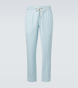 Vilebrequin Parc striped wool-blend slim pants