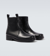 Studio Nicholson Square leather ankle boots