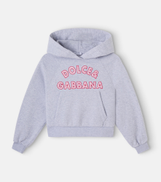 Dolce Gabanna Dolce & Gabbana Kids logo-embroidered cotton hoodie