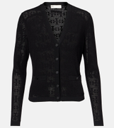 Tory Burch T Monogram jacquard cardigan