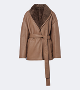 Joseph Manu shearling-lined leather coat
