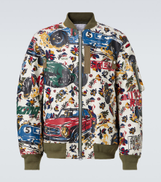 Sacai Printed cotton bomber jacket