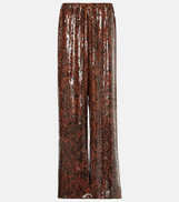Dries Van Noten Sequined wide-leg pants