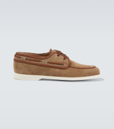 Valentino Garavani Palm Avenue buffalo leather boat shoes