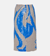 Dries Van Noten Sequined midi skirt