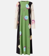 La DoubleJ Swing printed jersey midi dress