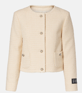 Patou Logo wool-blend boucle jacket