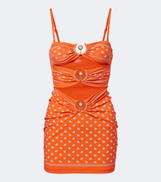 Christopher Esber Orbit bandana cutout minidress