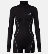 Balenciaga Logo zip-up bodysuit