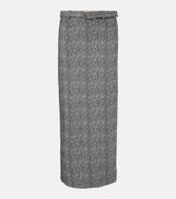 Staud Murray herringbone maxi skirt