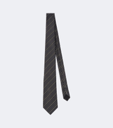 Saint Laurent Striped silk twill jacquard tie