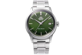 Orient Bambino Version 38mm Automatic Dress Watch in Forest