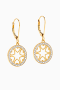 L'azurde Multi-shaped Diamond Drop Earrings in 18kt Gold