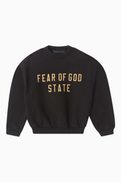 Fear of God Essentials Logo Crew Neck Sweatshirt in Fleece