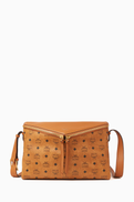 MCM Medium Diamond 3D Shoulder Bag in Coated-canvas