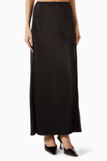 Reformation Rain Maxi Skirt in Satin