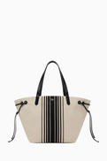 Tom Ford Large Striped Tote Bag in Cotton Blend