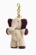 Coach Ellie Elephant Plushie Bag Charm in Shearling