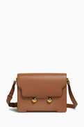 Marni Medium Trunkaroo Shoulder Bag in Calfskin Leather