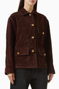 Arma Rosia Jacket in Gritty Suede