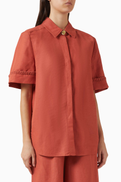 Aje Tropez Shirt in Linen Blend