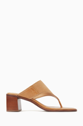 Schutz Coastal Noir 60 Mules in Leather