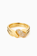 Missoma Molten Snow Double Crystal Ring