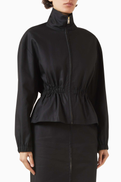 Scanlan Theodore Funnel-neck Jacket in Double Cotton