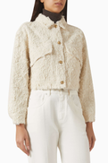 Brunello Cucinelli Fuzzy Jacket in Denim
