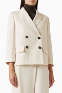 Brunello Cucinelli Double-breasted Blazer in Twill