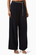 Maje Padeiry Wide-leg Pants in Tweed