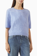 Rag & Bone Jada Crewneck Sweater in Brushed Cashmere
