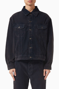 Studio Nicholson Derby Double Dye Trucker Jacket in Corduroy