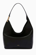 Furla Lara Small Shoulder Bag in Grained Leather