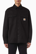 سترة قميص Carhartt WIP Kelly من نسيج قطني طويل